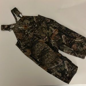 NWT Carhartt camo overalls with matching onesie